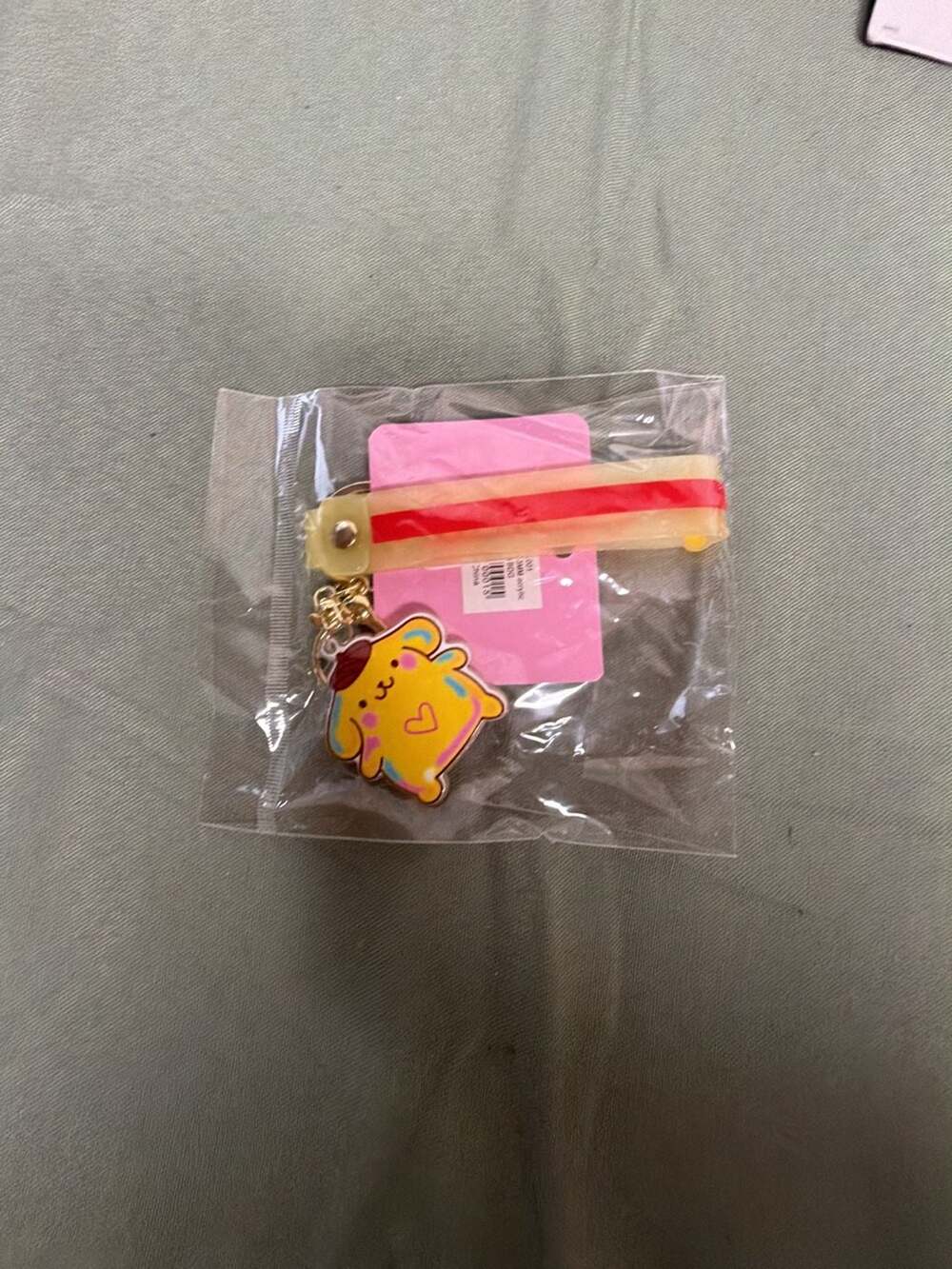 Sanrio Pompompurin Acrylic Keychain with Strap